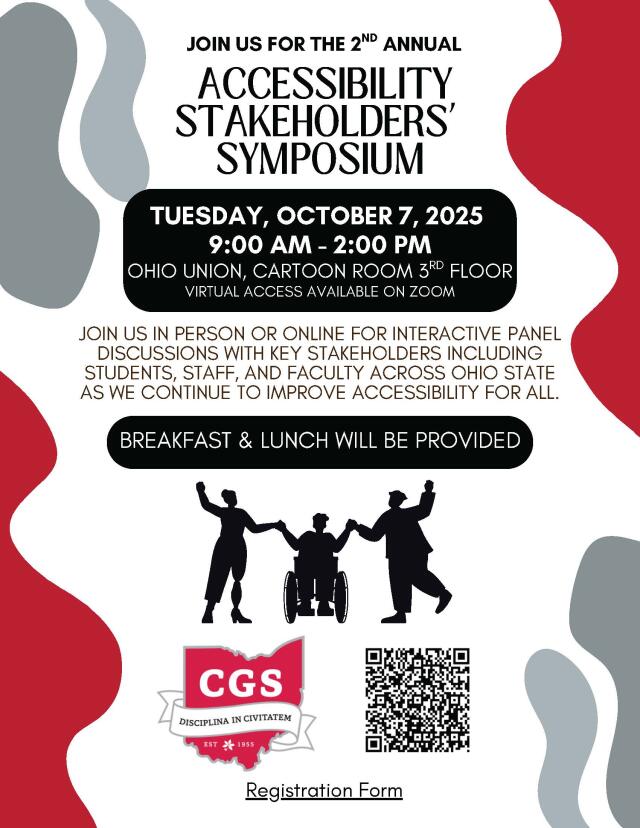2025 CGS Accessibility Stakeholder Symposium Flyer